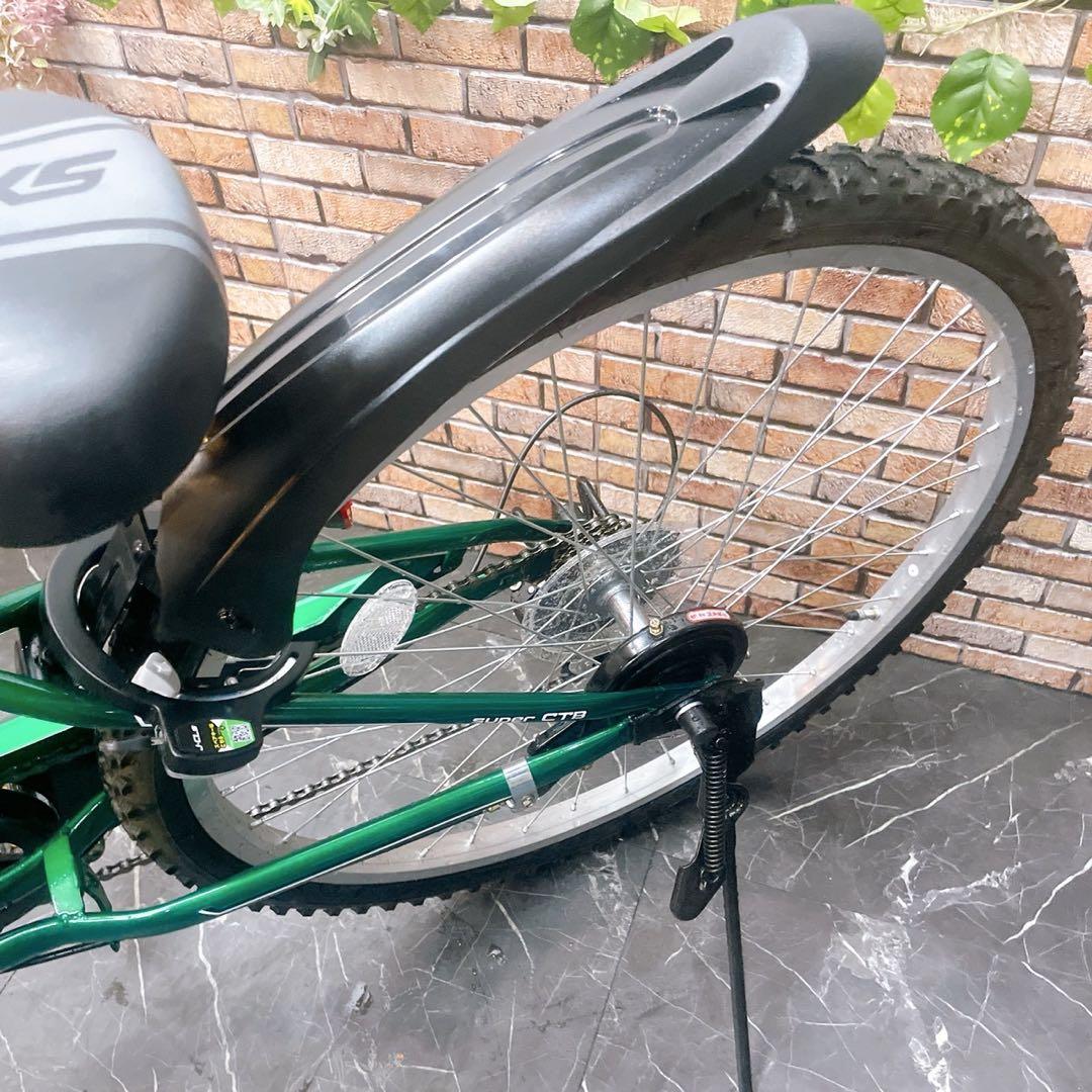 【25】子供用自転車 子供車 TACKLE BOY グリーン 26インチ