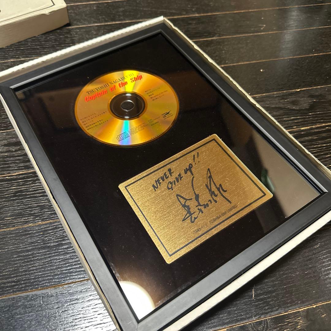 た*ん様 新品未使用　長渕剛　ゴールドディスク　当時品　公式グッズ