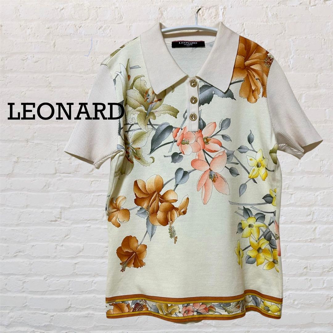 LEONARD / 花柄ポロシャツ 半袖