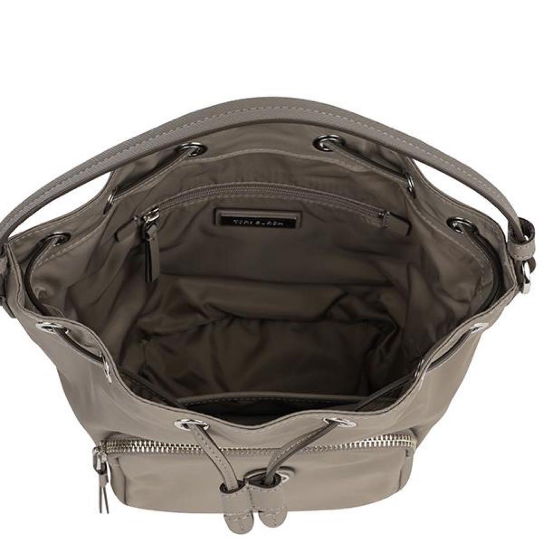 【未使用】トリーバーチ ナイロン巾着2WAYバッグ グレージュ