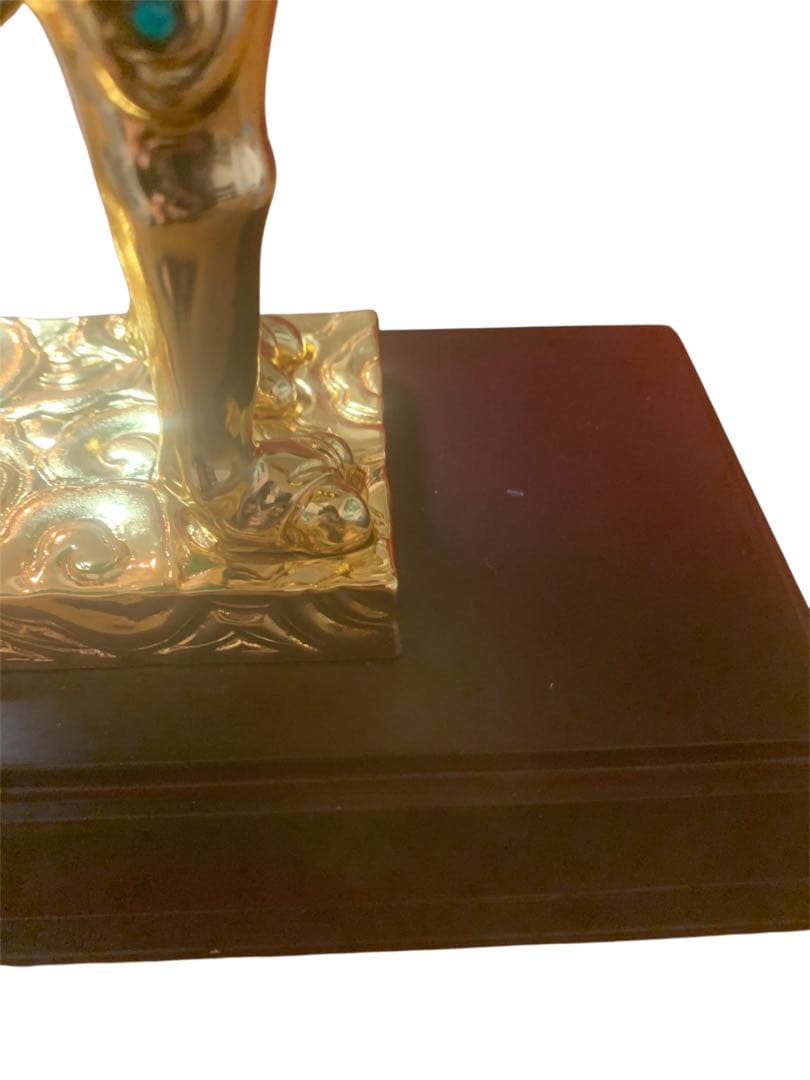 中国美術 りゅうきんらくだ 流金駱駝 24金メッキ　奮門 開拓