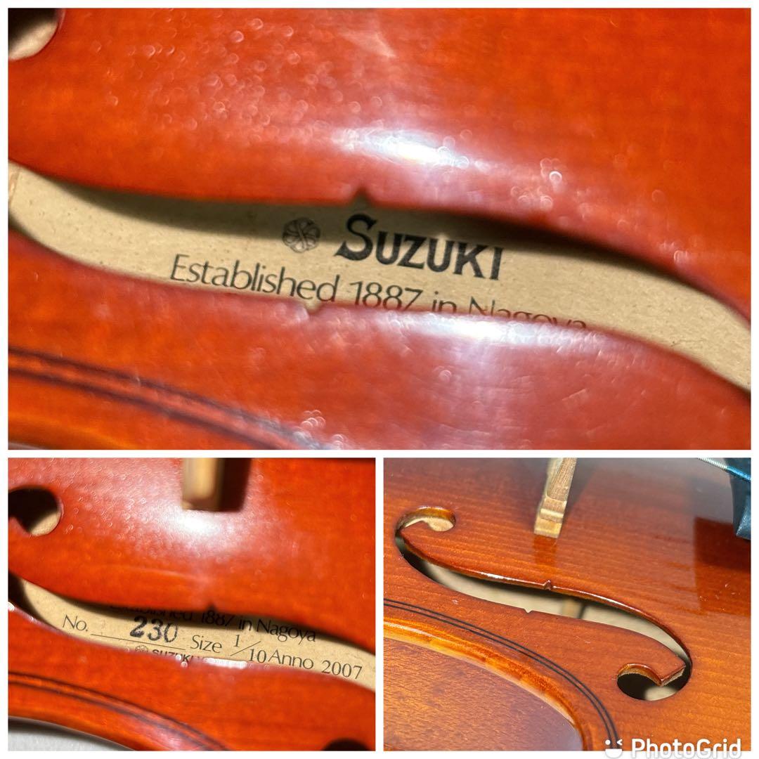 SUZUKI NO.230 バイオリン　1/10 2007年製　弓付き