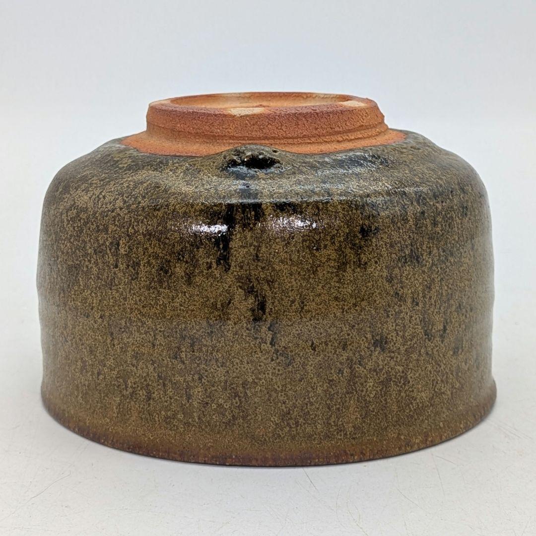 日展評議員 谷口良三 黄泑茶盌 共箱共布栞 抹茶碗 抹茶茶碗 茶道具 茶器 京焼