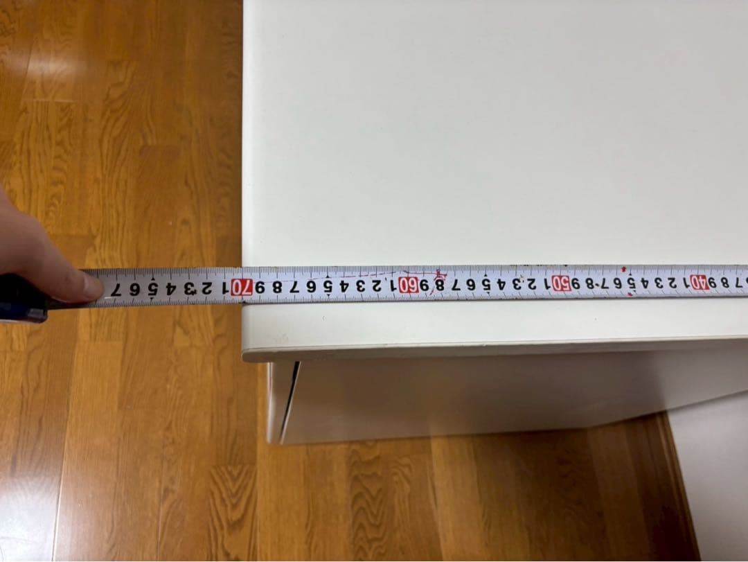 定価25,000円ホワイトシンプルデスク 4つの引き出し付き