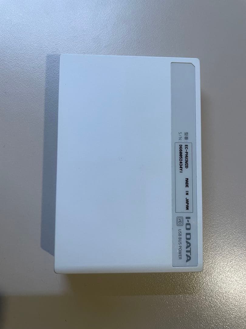 I-O DATA ポータブルHDD USB 3.0 ホワイト