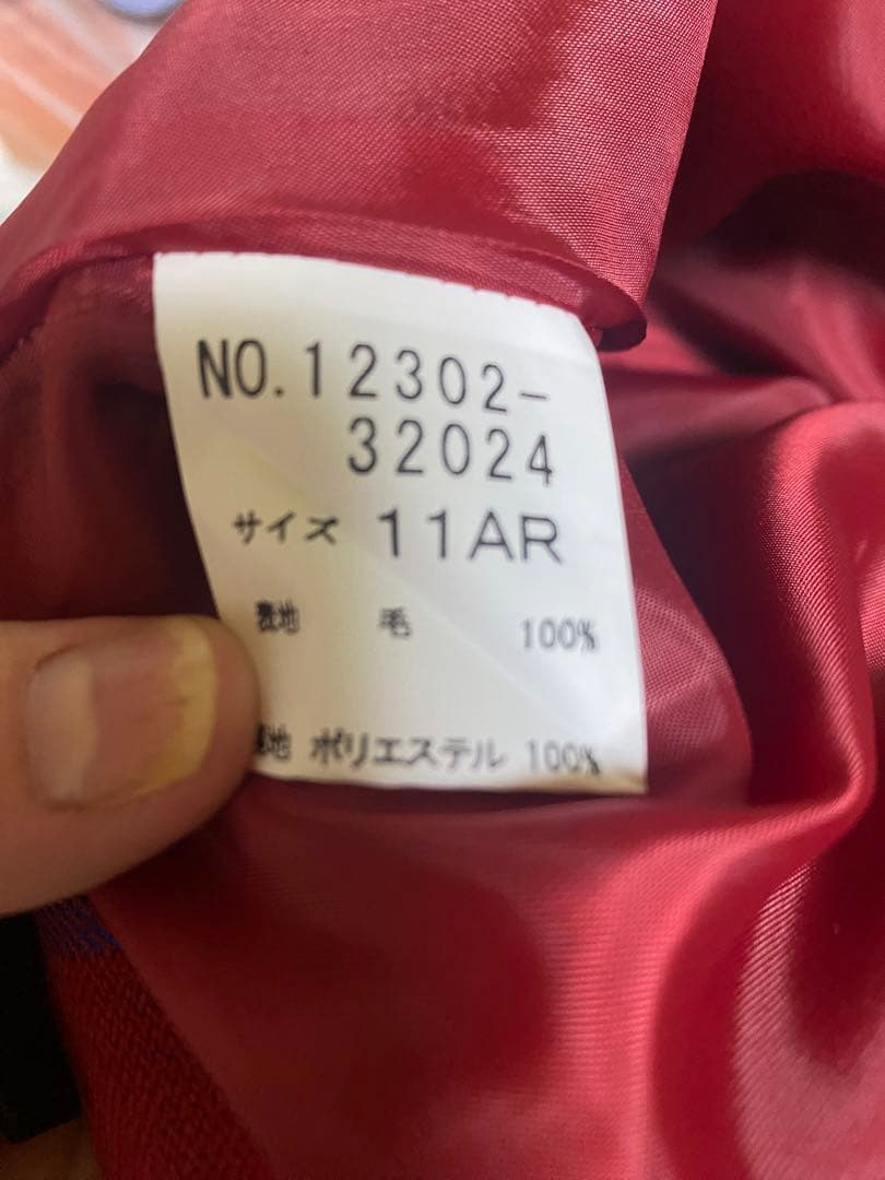 【貴重！】ウエストポケット付き　YOAKLAND膝丈ライオンジャガードスカート