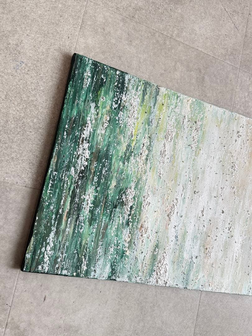 キグルミん様アクリル画テクスチャーアートno.106抽象画キャンバスアートパネル