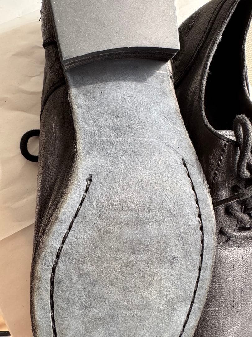 u*n様 ヨウジヤマモト 22AW HE-E02-760 ダメージド ゴートレザ