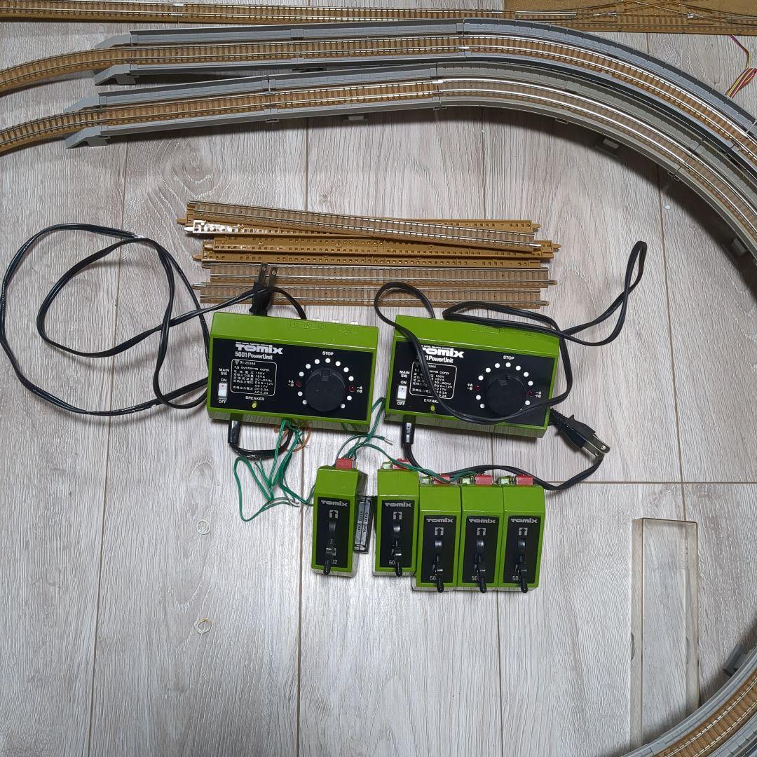 値下　TOMIX　複線立体交差　ポイントレールセット　機関車庫付