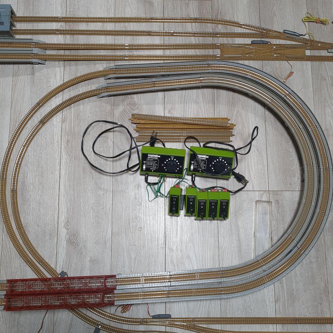 値下　TOMIX　複線立体交差　ポイントレールセット　機関車庫付