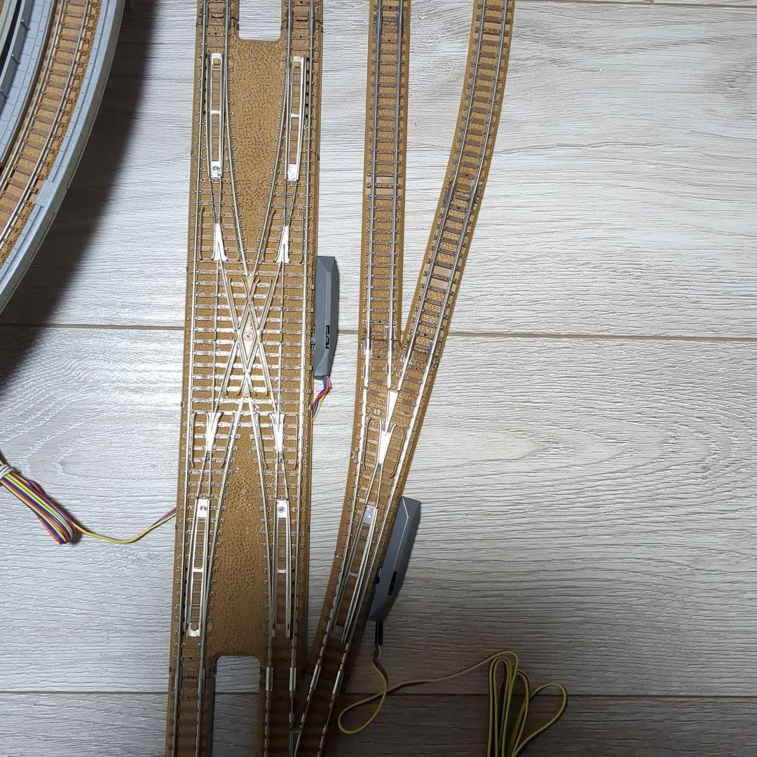 値下　TOMIX　複線立体交差　ポイントレールセット　機関車庫付