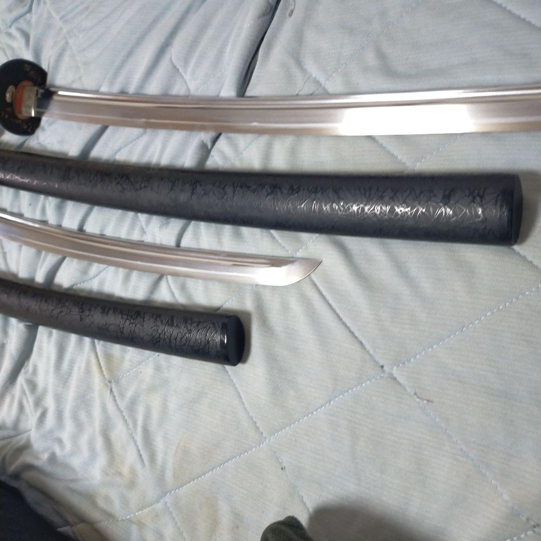 居合刀　模造刀　日本刀　刀剣　樋入り刀身　軽量　飾り鞘　鮫皮　脇差　太刀