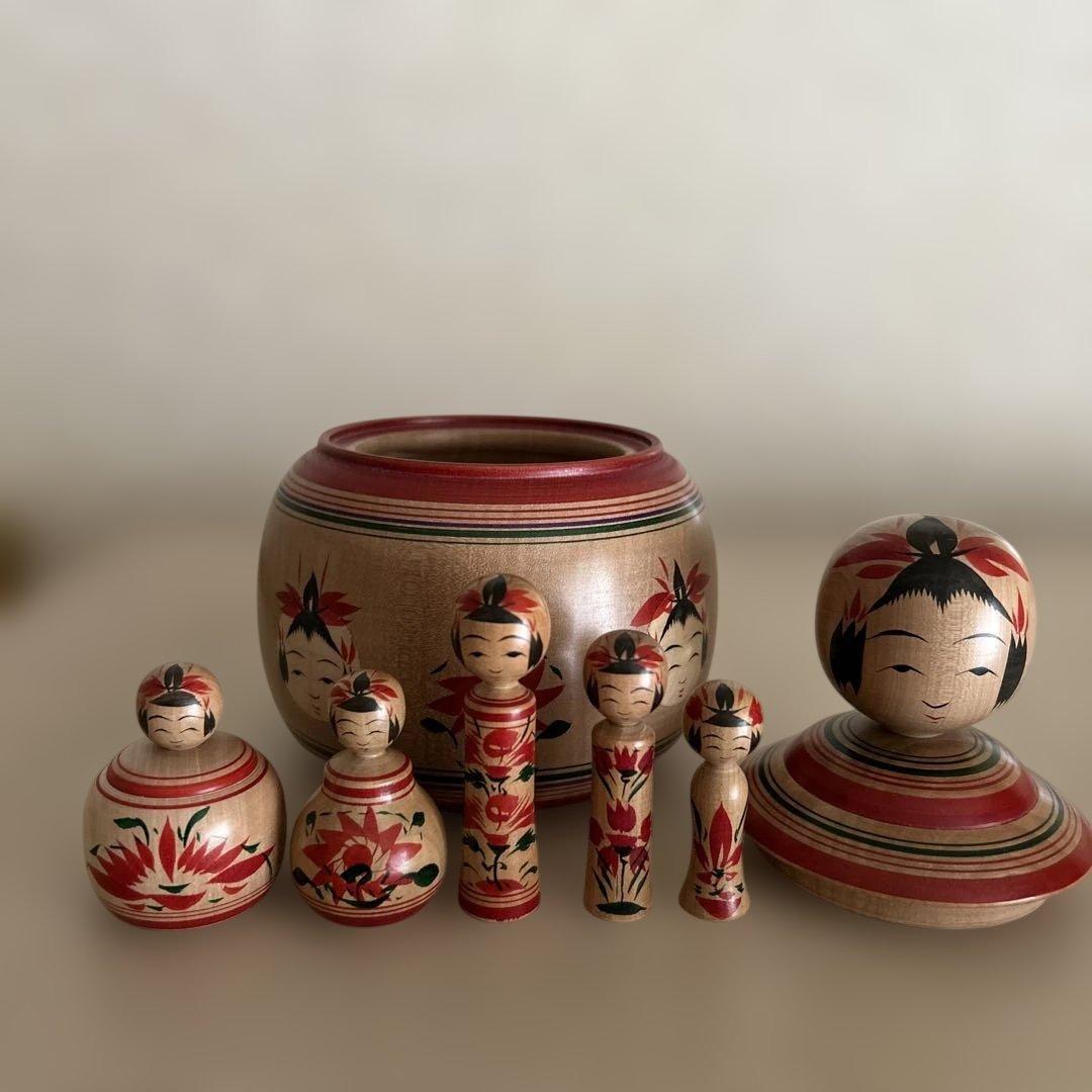 大沼秀顕工人 こけし【蓋付きえじこ】