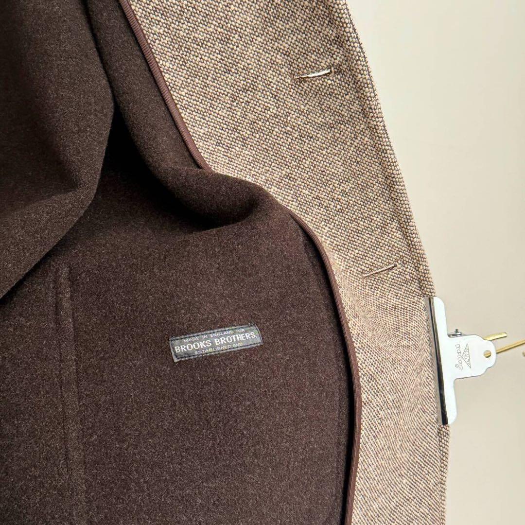 Brooks Brothers 英国製 ツイードハーフコート