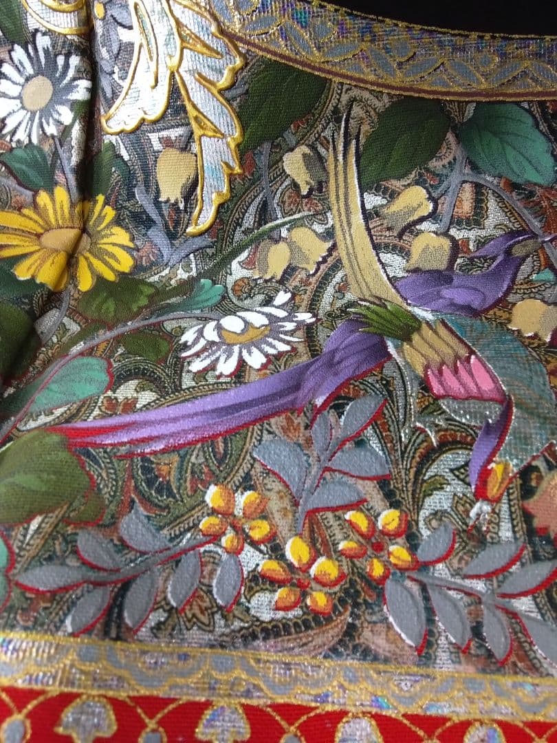 振袖フルセット、正絹振袖落款、成人式、重ね衿帯揚げ帯締、西陣袋帯ガード加工、襦袢