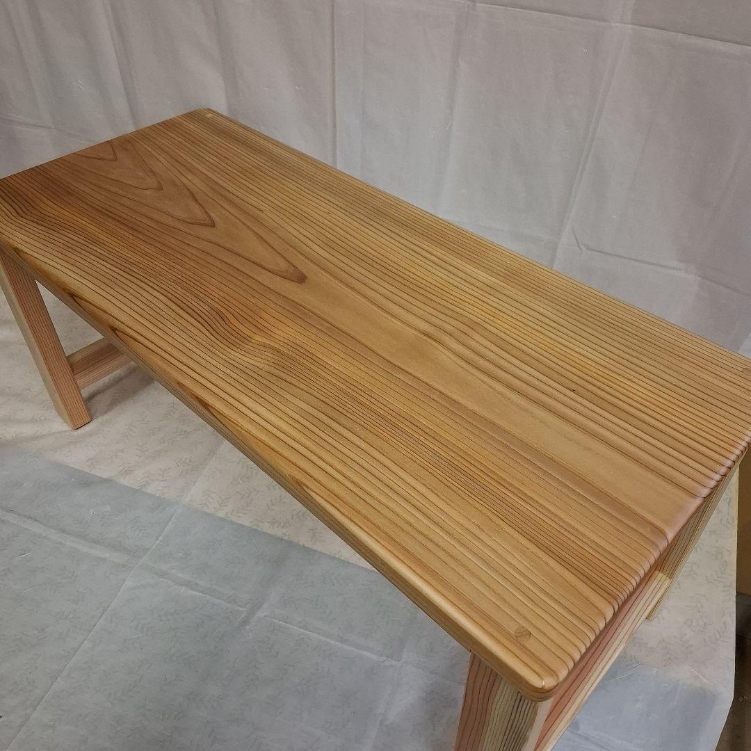 天然杉一枚板　テーブル　サイドテーブル　コーヒーテーブル　作業台　ベンチ　TV台