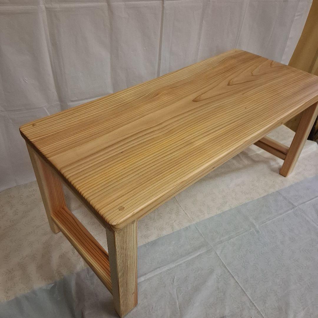 天然杉一枚板　テーブル　サイドテーブル　コーヒーテーブル　作業台　ベンチ　TV台