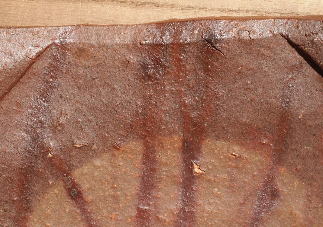 希少作★森陶岳★備前【寒風】角皿５枚組★共箱