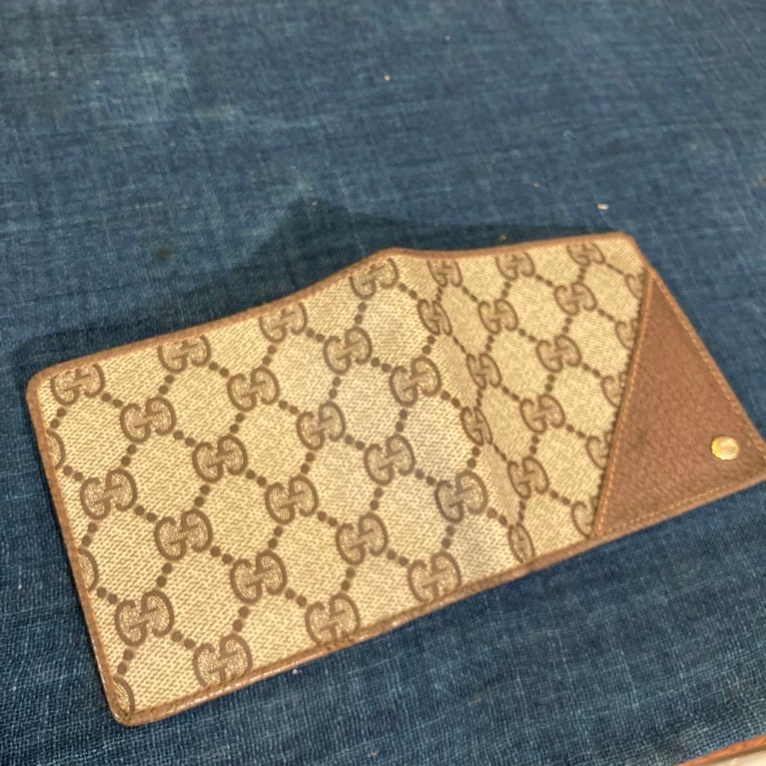 80s GUCCI グッチ　 small wallet 折りたたみ財布