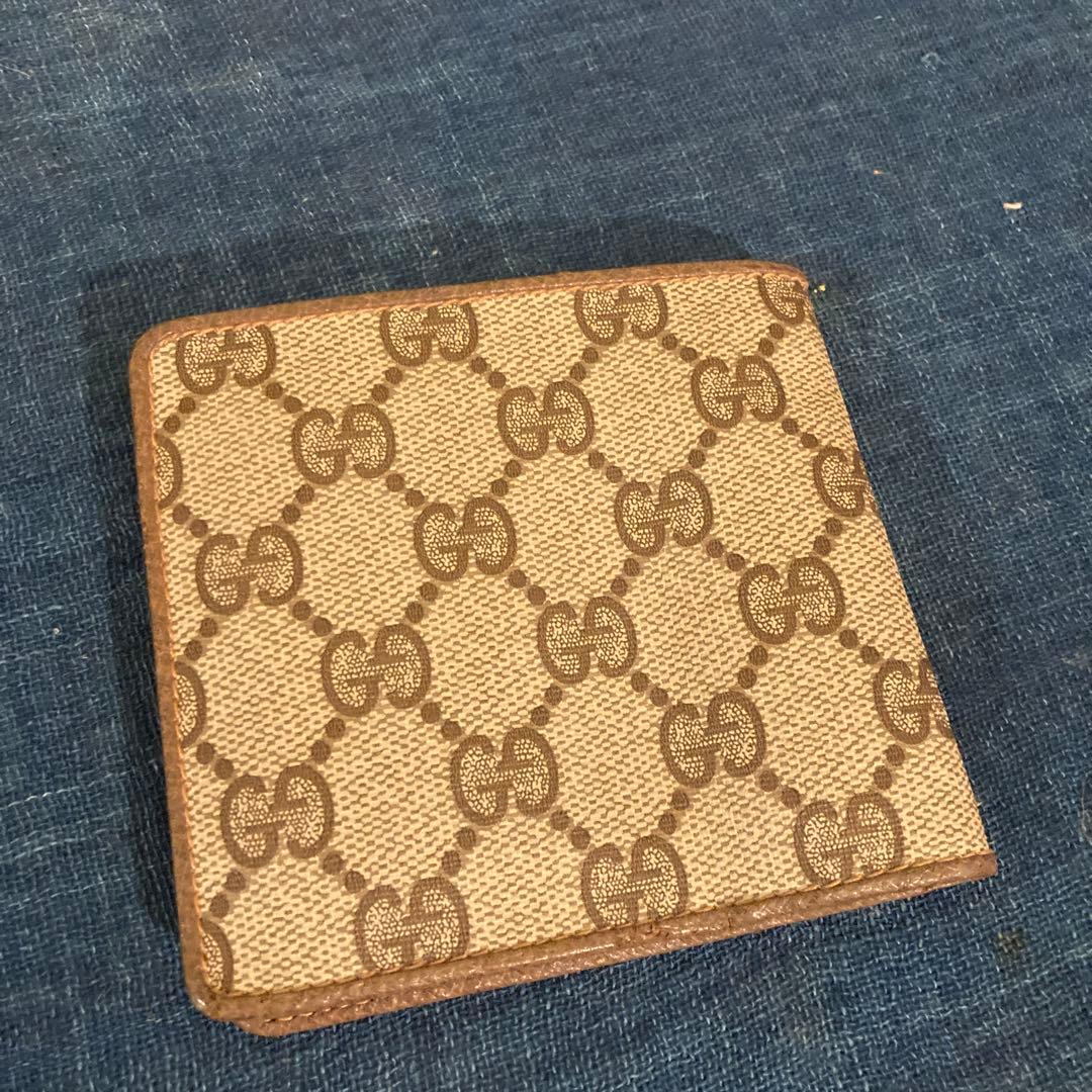 80s GUCCI グッチ　 small wallet 折りたたみ財布