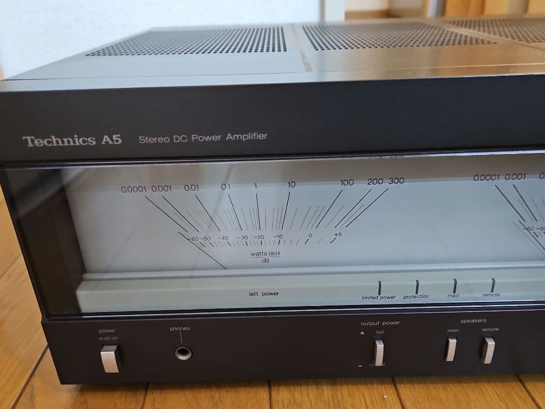 Technics SE-A5 パワーアンプ メーター表示付き