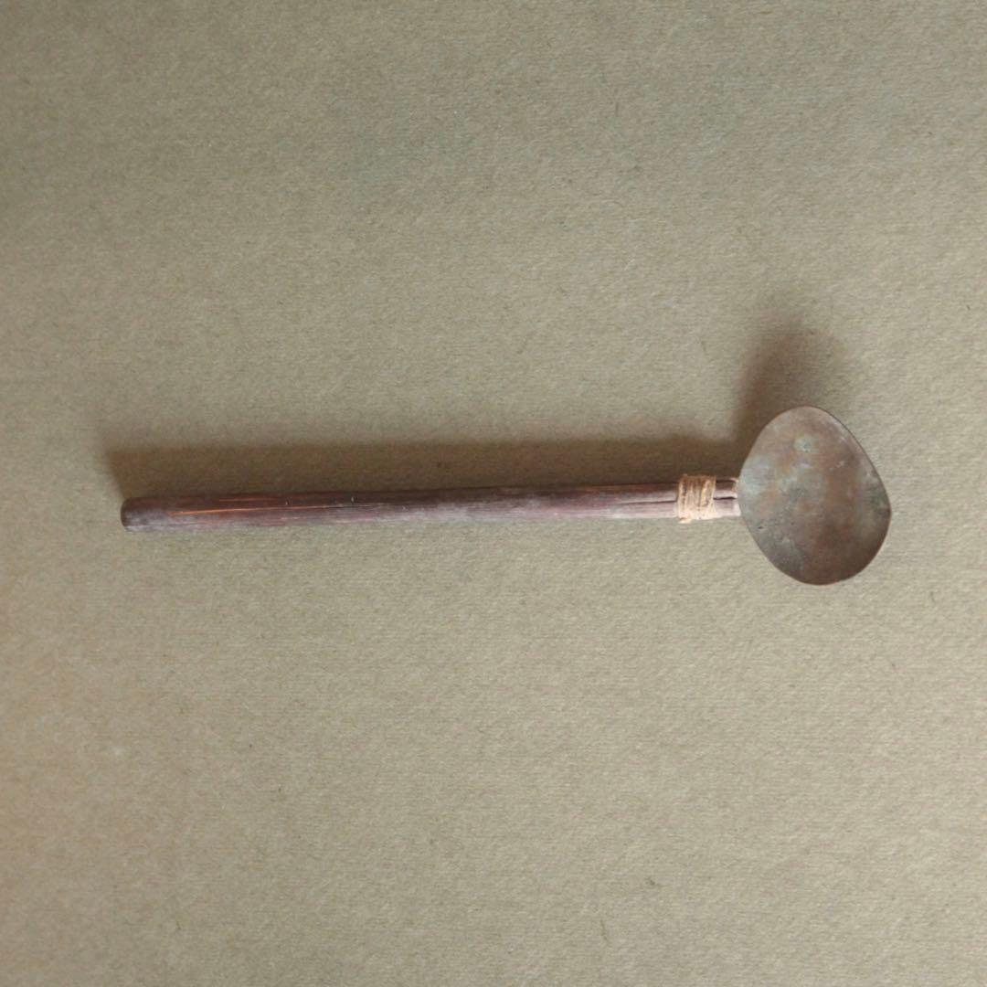 灰匙 No.8 茶道具 古美術 古道具 アンティーク 使えないスプーン