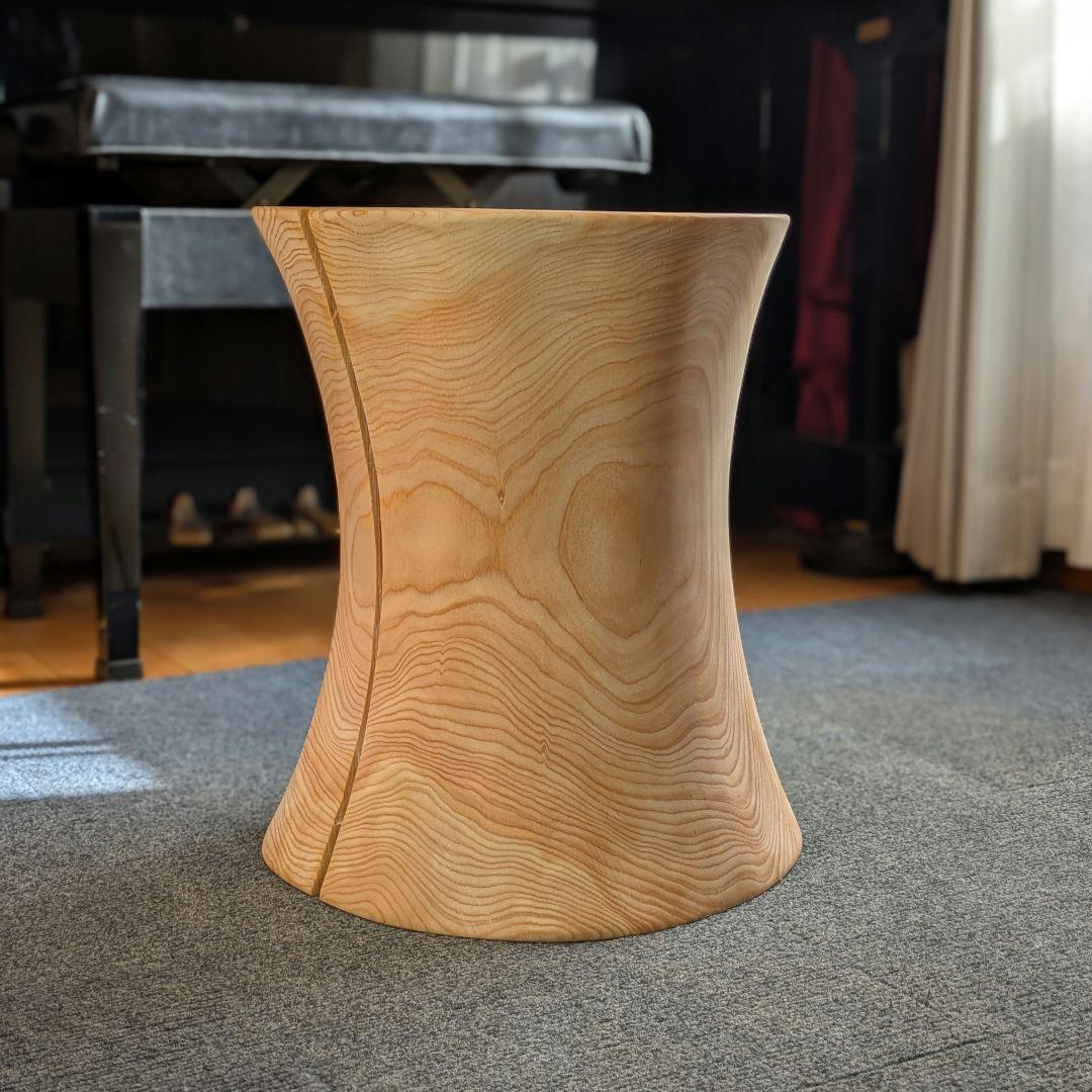 outdoorman　檜⑤　丸太　椅子　スツール　高さ約40㎝