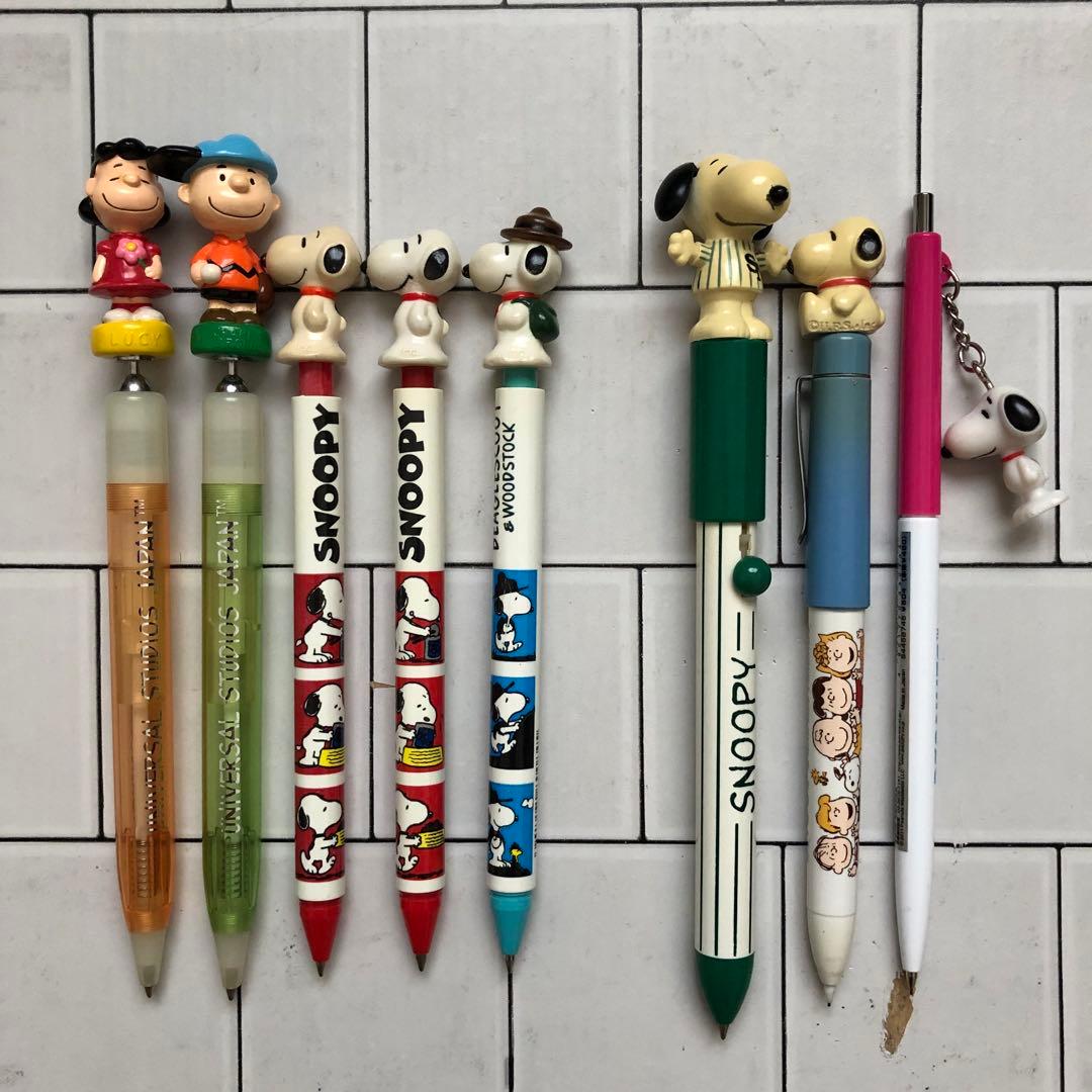 スヌーピー　ボールペン　シャープペンシル　ジャンク品　USJ　チャーリーブラウン
