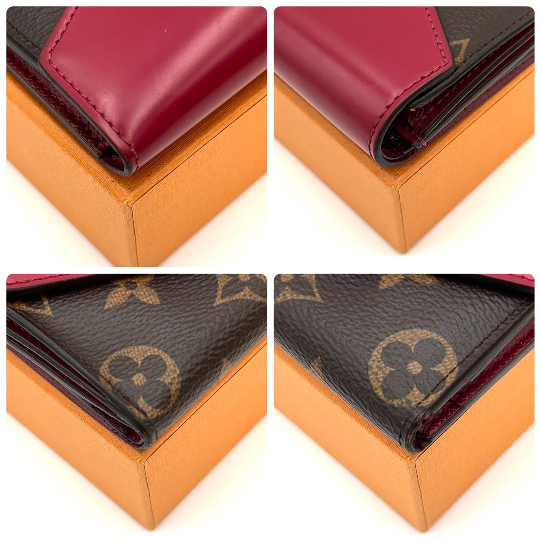 【美品】ルイヴィトン モノグラム ポルトフォイユ ゾエ 三つ折り財布 ミニ