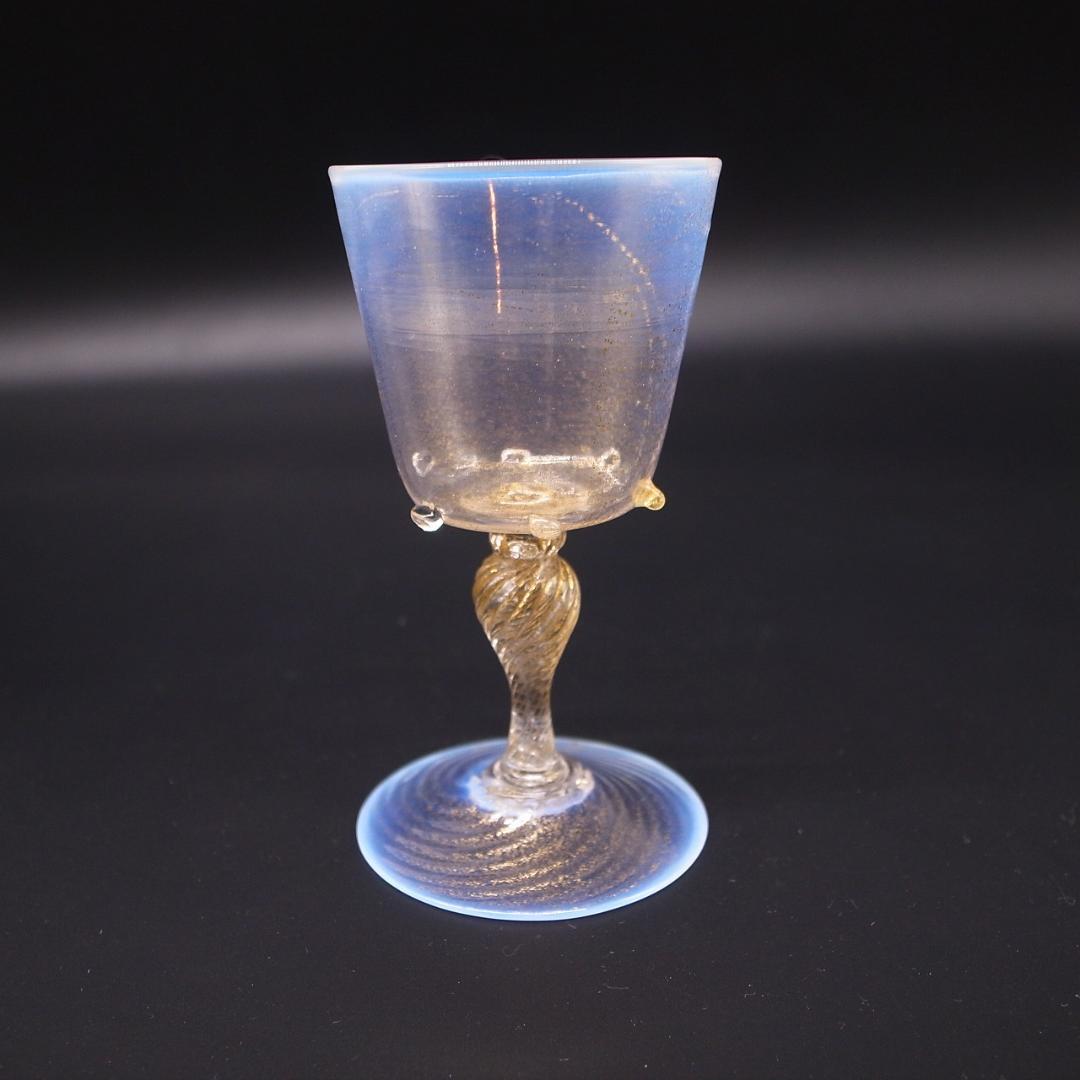 アンティーク　ベネチア　ムラーノガラス　グラス