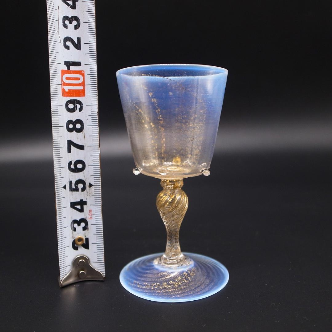 アンティーク　ベネチア　ムラーノガラス　グラス