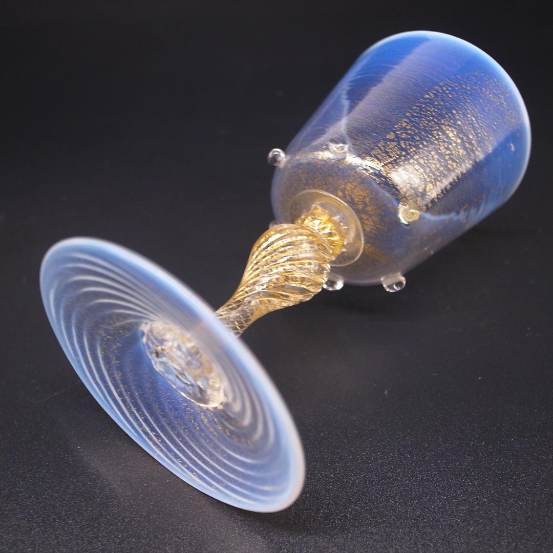 アンティーク　ベネチア　ムラーノガラス　グラス