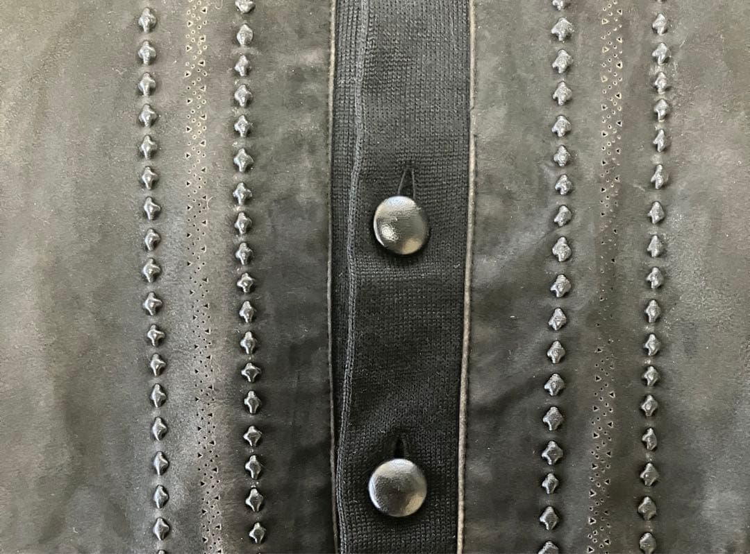 ジャケット・アウター euro vintage 70's leather and kint