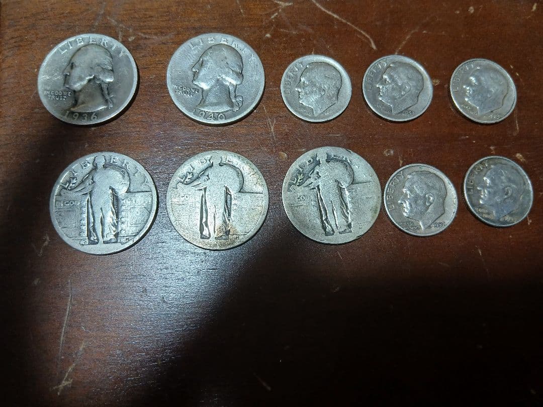 は*ぱ様 アメリカ 旧貨幣 セット 銀貨　10枚