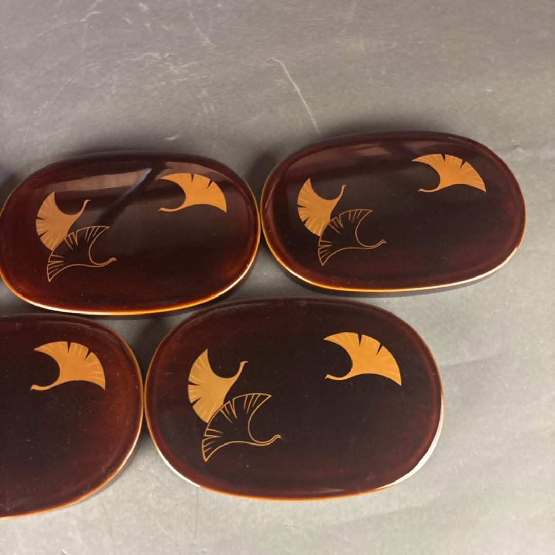 輪島塗　小判弁当箱　5点