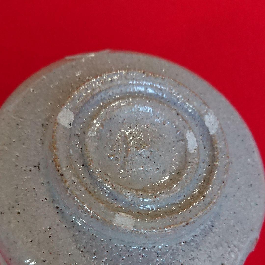 茶道具  半筒 茶碗   彫唐津  利左エ門作