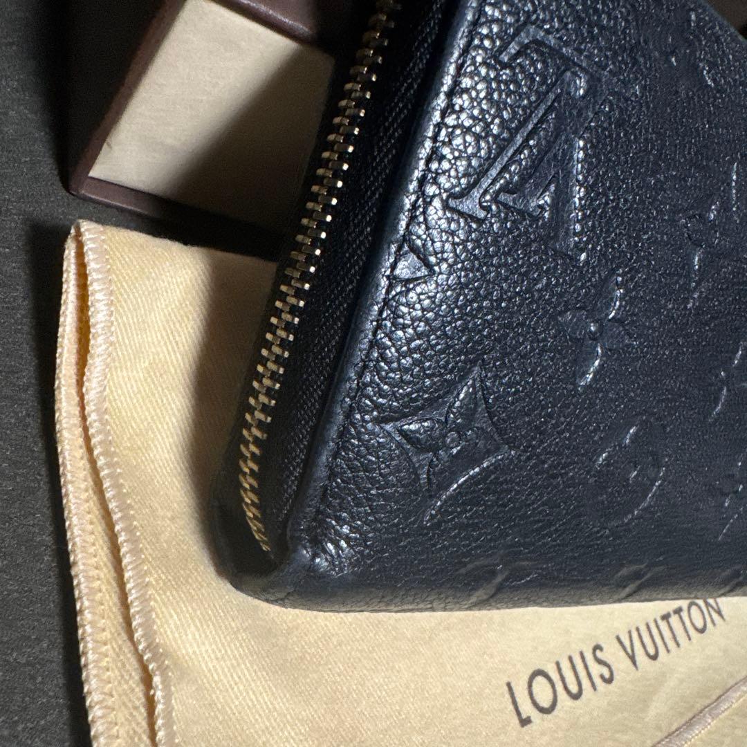 ルイヴィトン アンプラント ポルトフォイユ クレマンス 黒 長財布