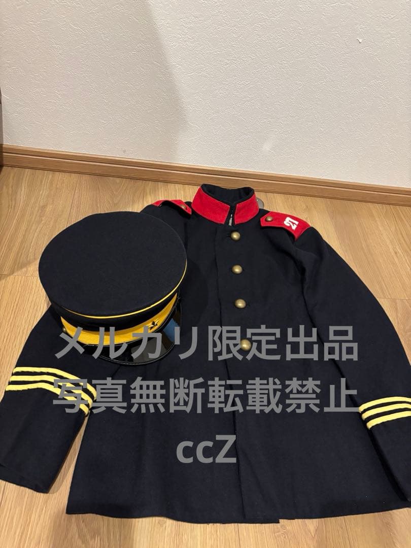 濃紺　明治陸軍　27連隊　軍装上着➕軍帽　濃紺ウール製　精密復刻版 小号