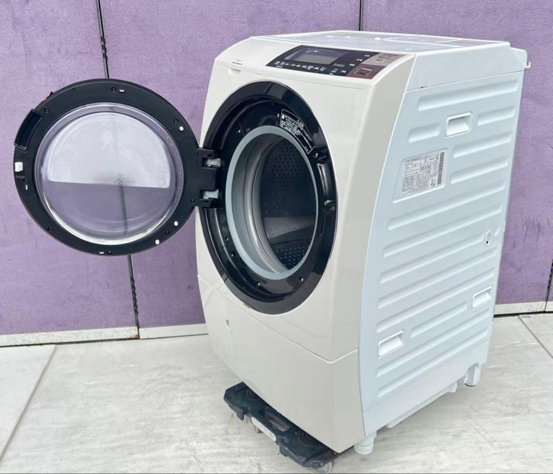 日立 ドラム式洗濯機 本体 ホワイトBD-S8800L 2016年