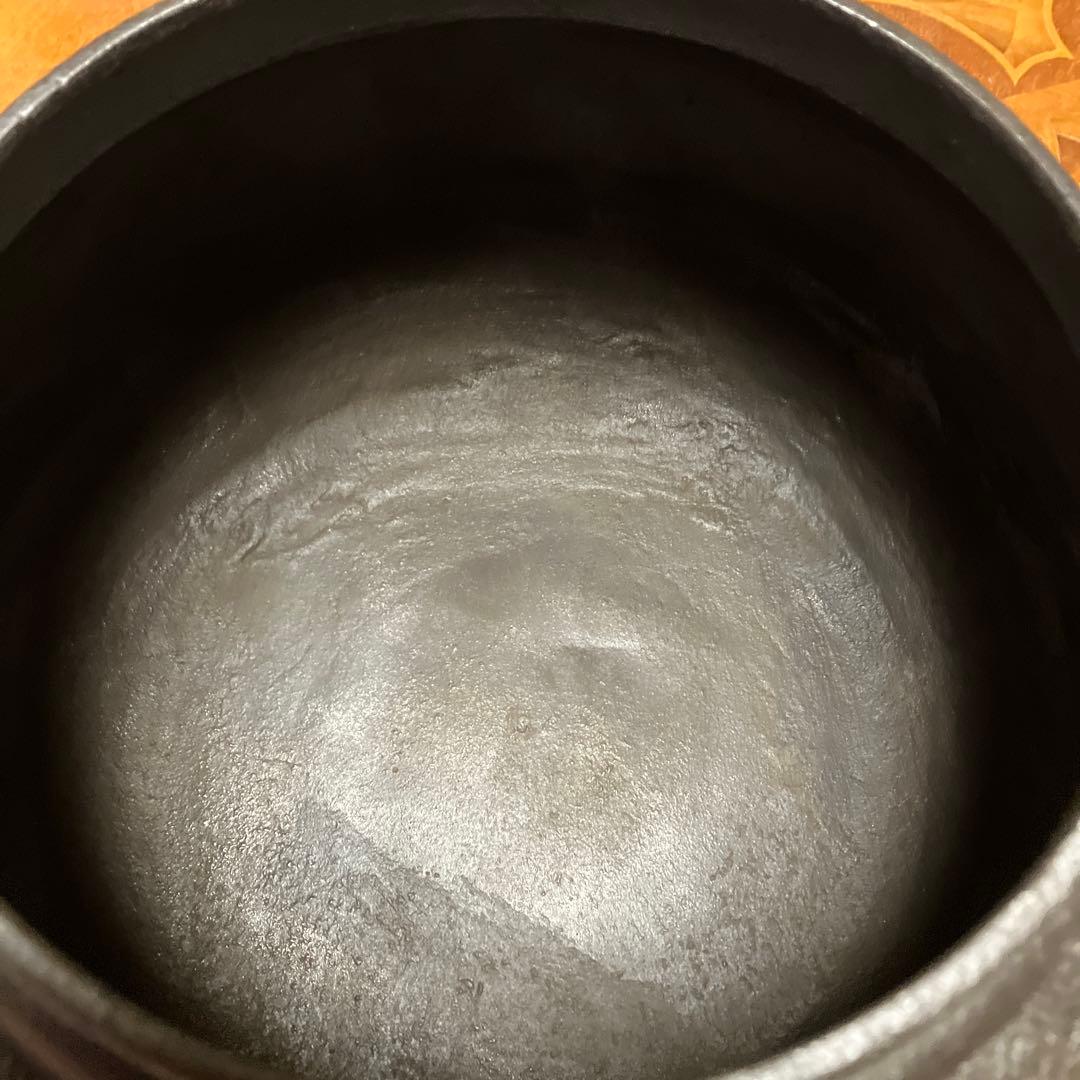 【大型】鉄瓶　南部鉄器　鶴と松　美術品　4ℓ アンティーク　美術品