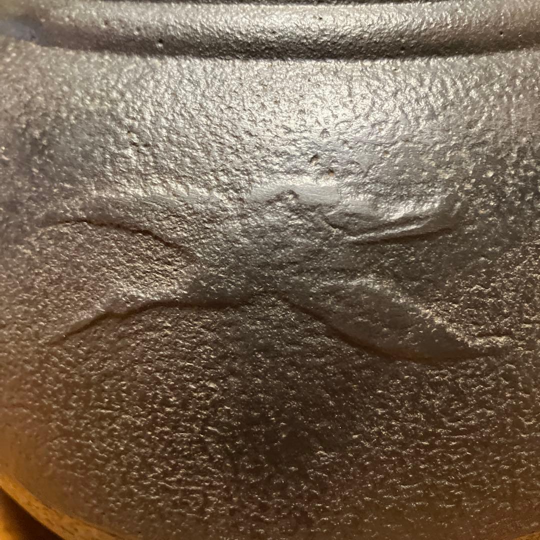 【大型】鉄瓶　南部鉄器　鶴と松　美術品　4ℓ アンティーク　美術品