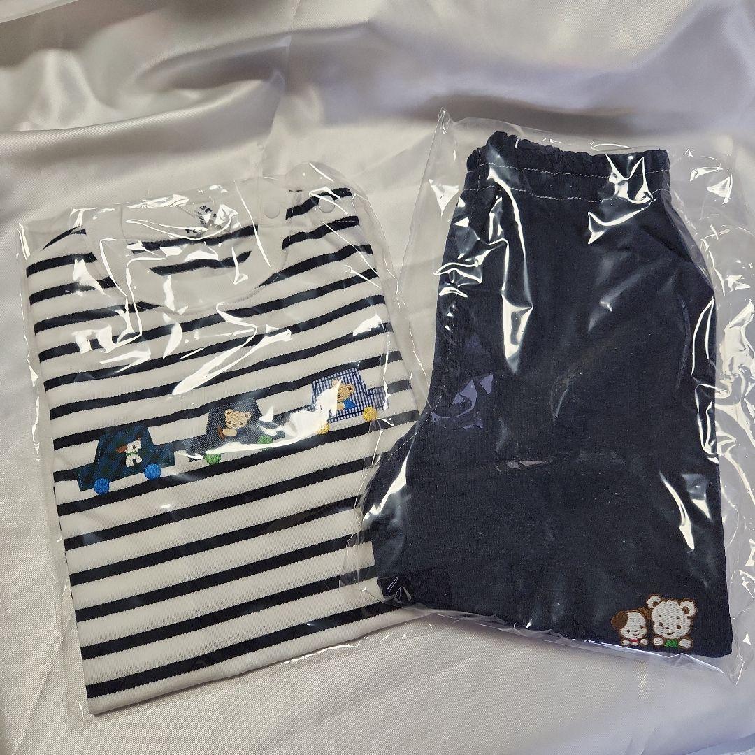 FAMILIA　ボーダーTシャツとパンツセット 90cm