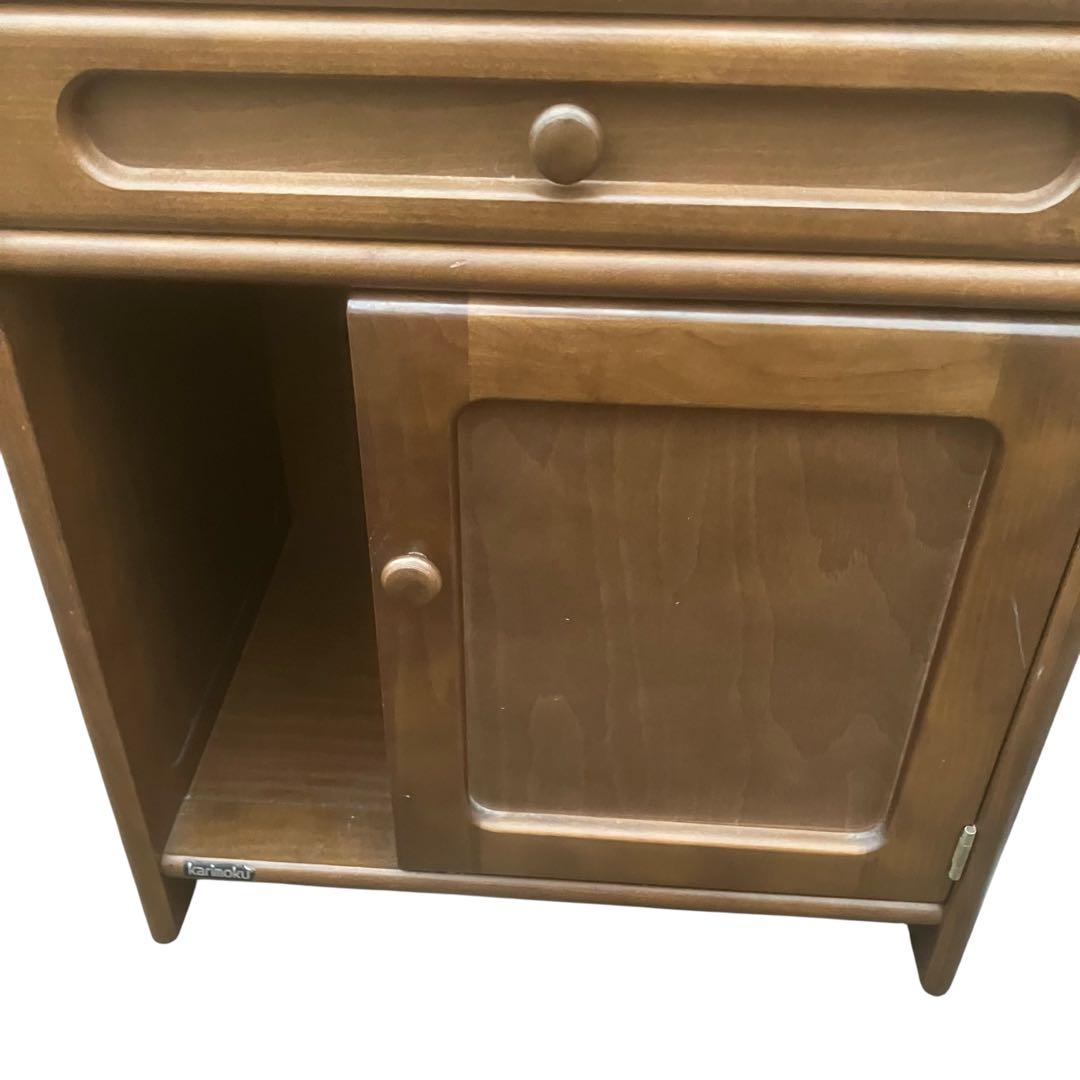 カリモク　電話台　木製　ブラウン　カリモク家具　karimoku　ファックス台