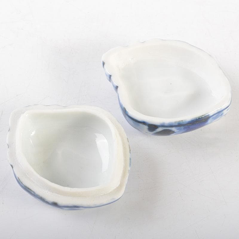 茶道具　平安　竹泉造　倣青華磁　貝香合　共箱　M　R7314