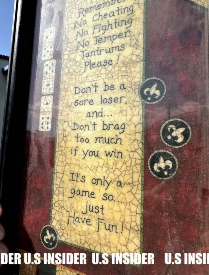 トランプ、ダイス / ゲーム・ルーム・ルール■壁掛け額入りディスプレイ