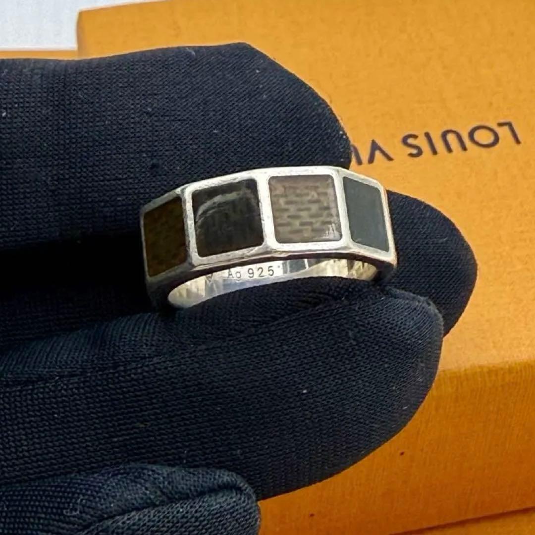 美品　ルイヴィトン　ダミエ　バーク　リング