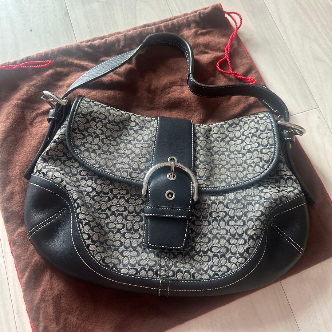 バッグ Coach Flap Soho Mini Signature Shoulder