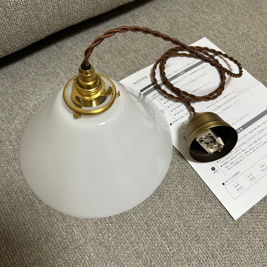 【ほぼ新品・電球付き！】flame galette glass ペンダントライト