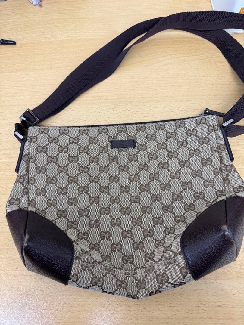 GUCCI ショルダーバッグ ベージュ/ブラウン　グッチ