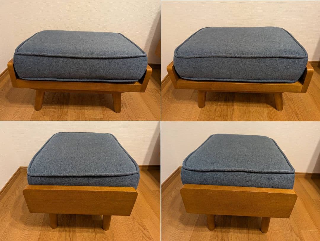 ソファ オットマン unico ALBERO ウォールナット ブルー